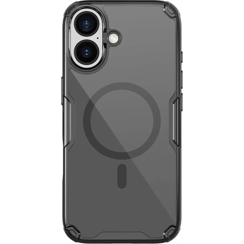 Etui Nillkin Nature TPU Pro Magnetic MagSafe do Apple iPhone 17 Pro półprzezroczyste-czarne