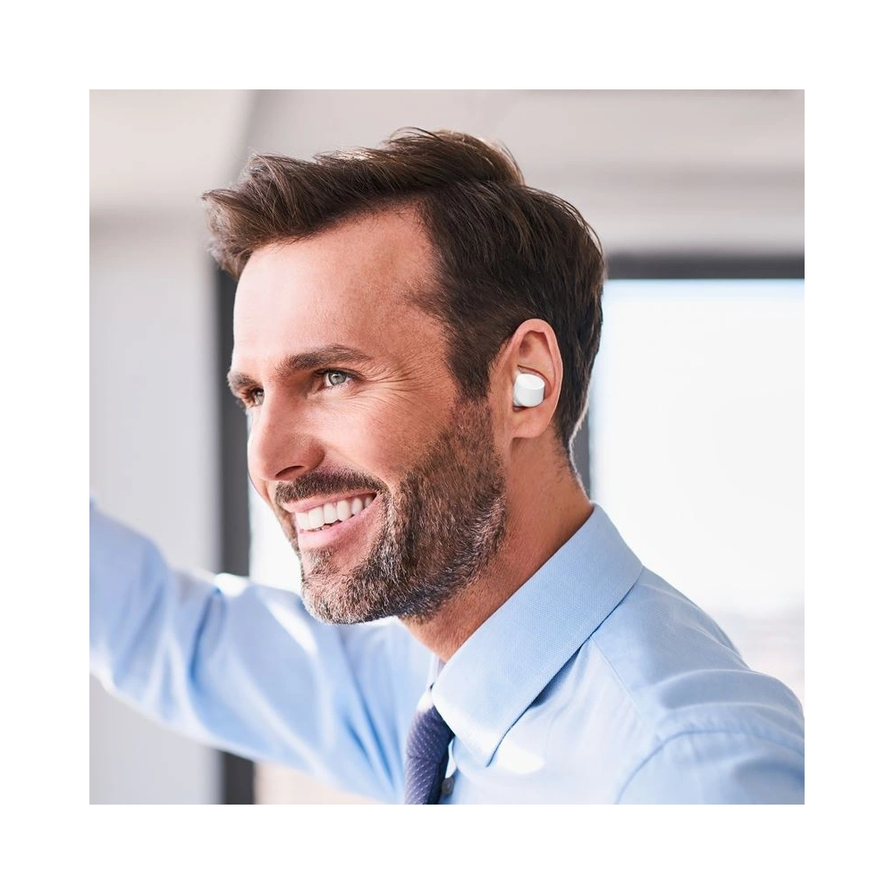 Hurtownia GSM - Bezprzewodowe słuchawki PURO TWINS TWS Bluetooth 5.0 z etui ładującym, wodoszczelność IPX6 (Biały) - PUR094WHT - {ean13} - Hurt