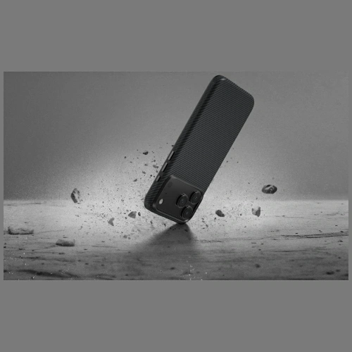 Etui PITAKA Aramid ProGuard do Apple iPhone 17 Pro czarno szary