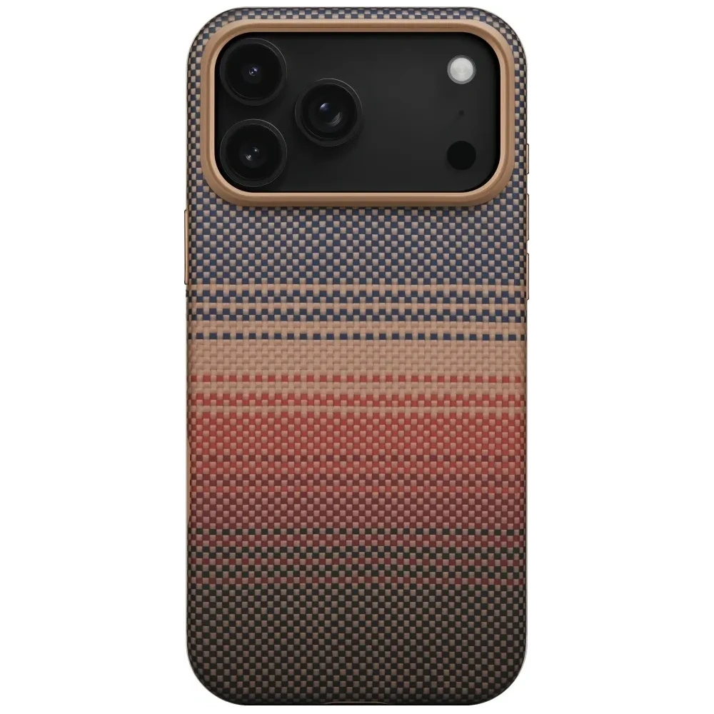 Etui PITAKA Aramid UltraGuard Moonrise MagSafe do Apple iPhone 17 Pro Max sunset