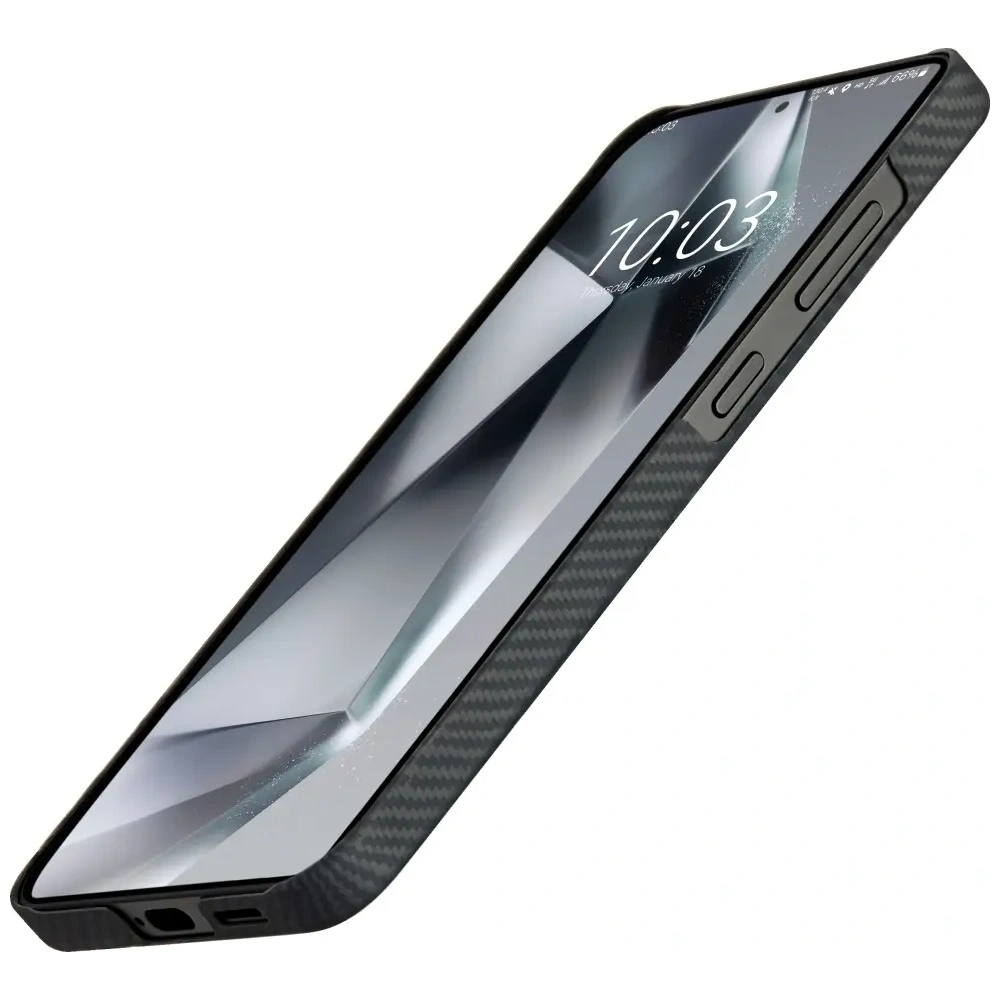 Etui PITAKA Ultra-Slim MagSafe do Samsung Galaxy S25 czarno szary