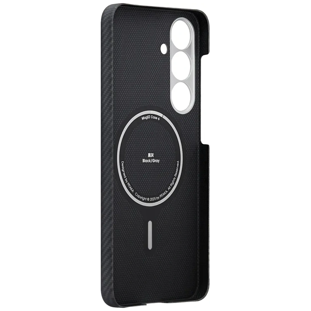 Etui PITAKA Ultra-Slim MagSafe do Samsung Galaxy S25 czarno szary