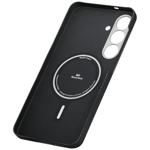 Etui PITAKA Ultra-Slim MagSafe do Samsung Galaxy S25 czarno szary