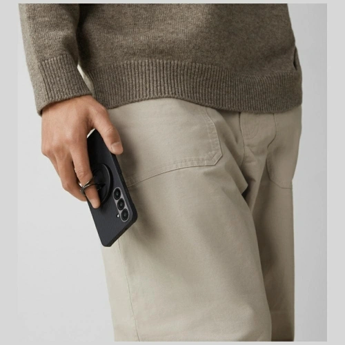 Etui PITAKA Ultra-Slim MagSafe do Samsung Galaxy S25 czarno szary