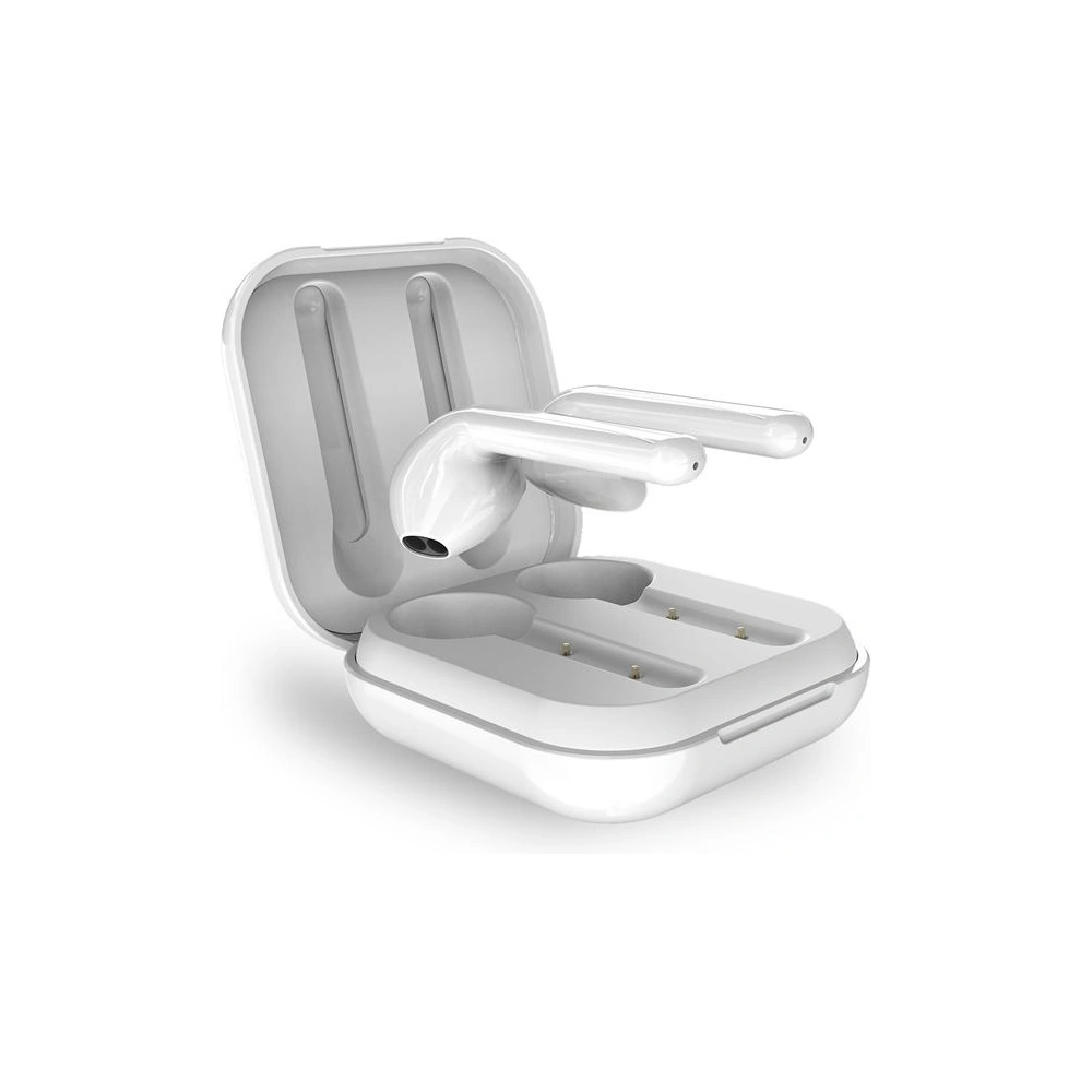 Hurtownia GSM - Bezdrátová sluchátka PURO SLIM POD TWS Bluetooth 5.0 s nabíjecím pouzdrem, voděodolnost IPX5 (Bílá) - PUR096WHT - {ean13} - Hurt