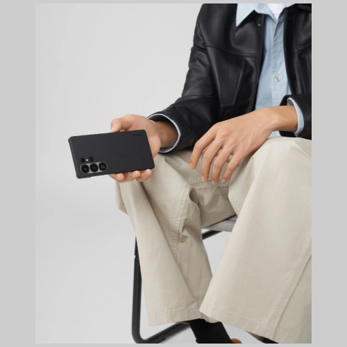 Etui PITAKA Ultra-Slim MagSafe do Samsung Galaxy S25 Ultra czarno szary