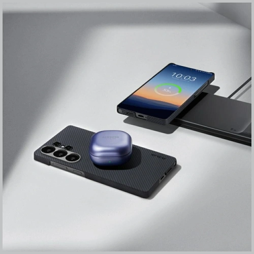 Etui PITAKA Ultra-Slim MagSafe do Samsung Galaxy S25 Ultra czarno szary