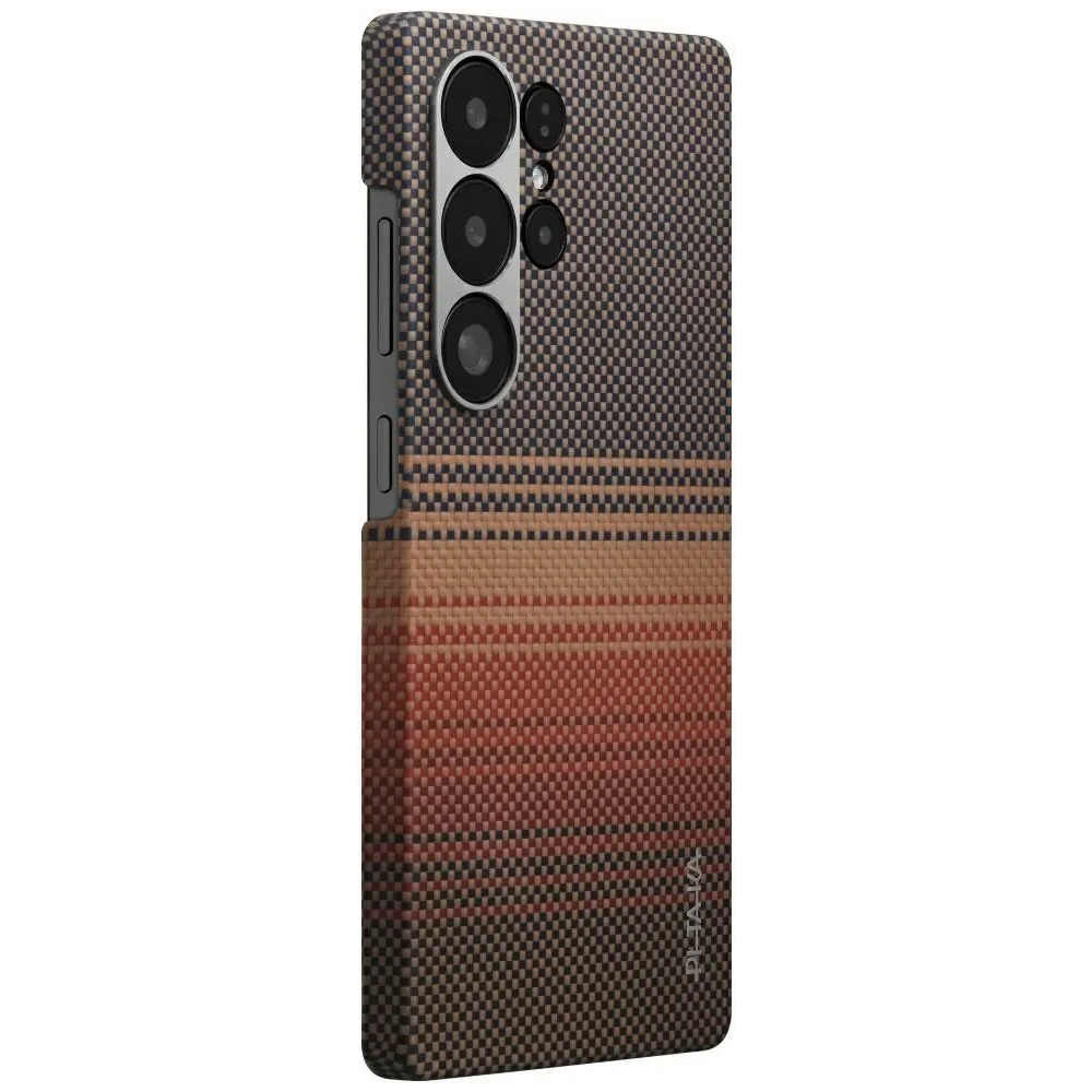 Etui PITAKA Ultra-Slim MagSafe do Samsung Galaxy S25 Ultra sunset