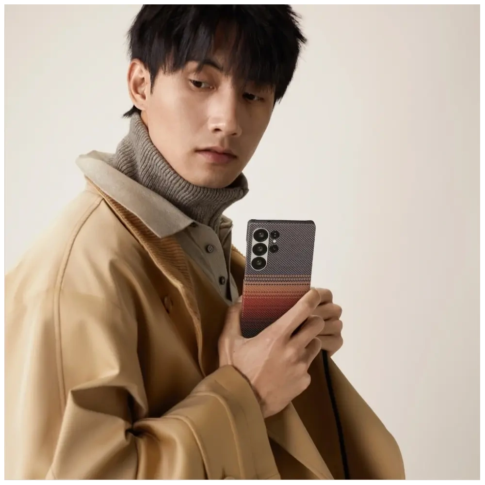 Etui PITAKA Ultra-Slim MagSafe do Samsung Galaxy S25 Ultra sunset