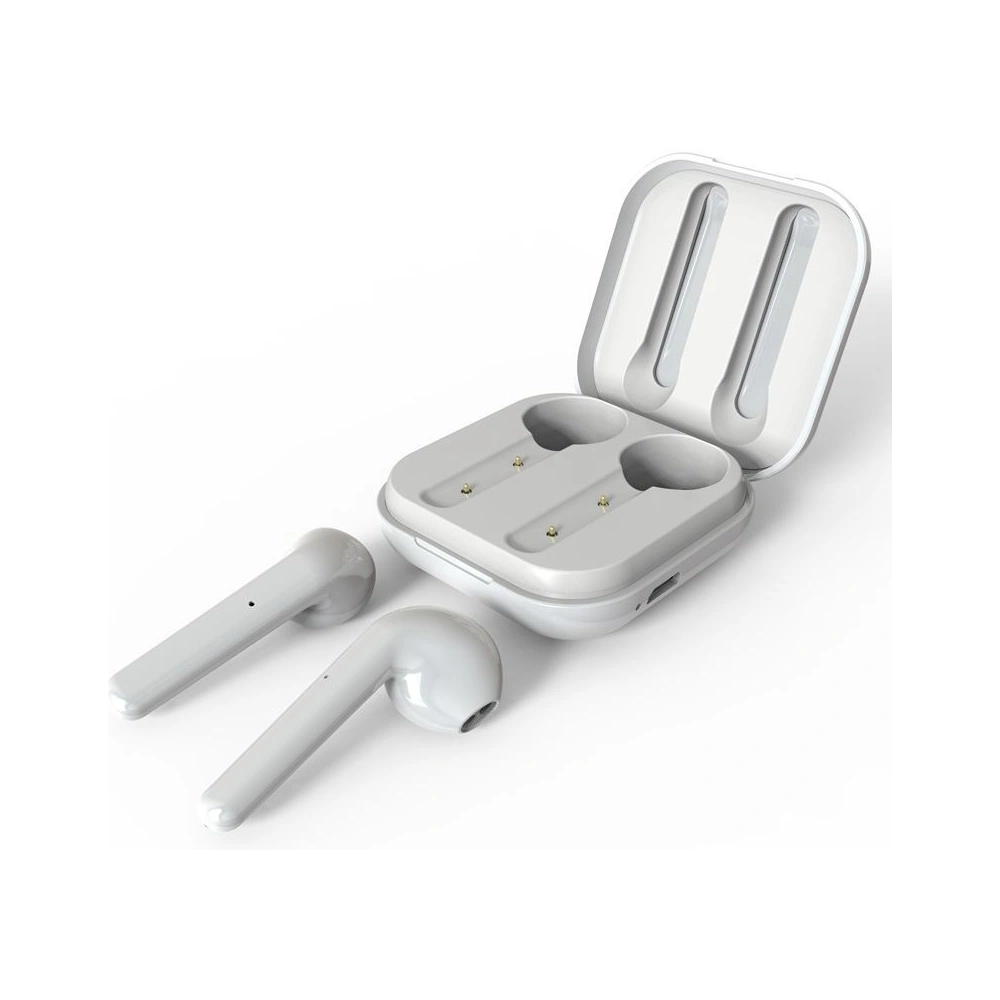 Hurtownia GSM - Bezdrátová sluchátka PURO SLIM POD TWS Bluetooth 5.0 s nabíjecím pouzdrem, voděodolnost IPX5 (Bílá) - PUR096WHT - {ean13} - Hurt