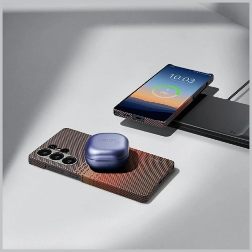 Etui PITAKA Ultra-Slim MagSafe do Samsung Galaxy S25 Ultra sunset