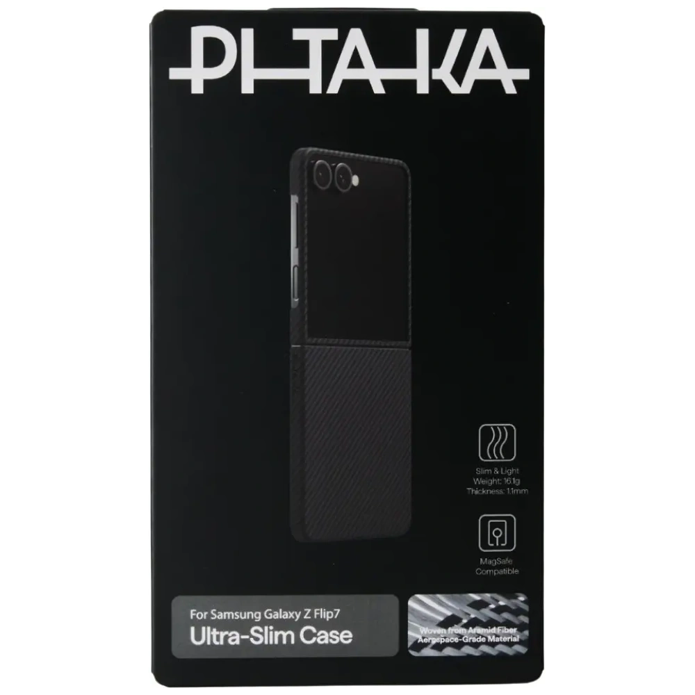 Etui PITAKA Ultra-Slim MagSafe do Samsung Galaxy Z Flip7 czarno szary
