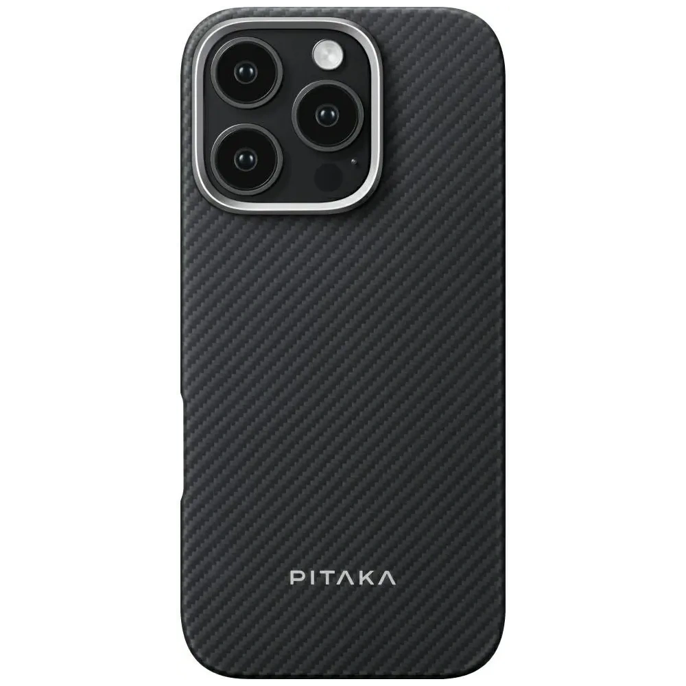 Etui PITAKA Ultra-Slim MagSafe do Apple iPhone 16 Pro czarno szary