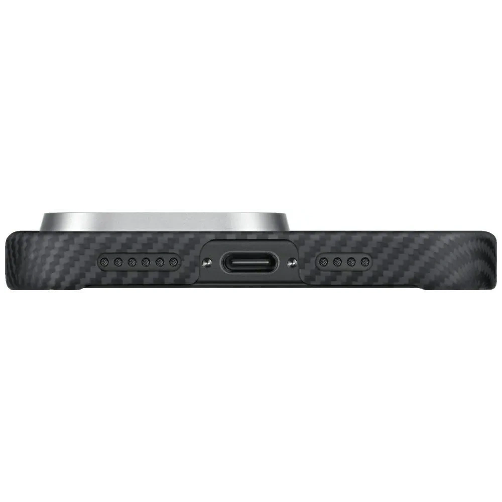 Etui PITAKA Ultra-Slim MagSafe do Apple iPhone 16 Pro czarno szary