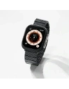 Pasek PITAKA Carbon Fiber Modern do Apple Watch 1/2/3/4/5/6/7/8/9/10/11/SE/SE 3/Ultra/Ultra 2/Ultra 3 czarno szary