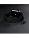 Pasek PITAKA Carbon Fiber Retro do Apple Watch 1/2/3/4/5/6/7/8/9/10/11/SE/SE 3/Ultra/Ultra 2/Ultra 3 czarno szary