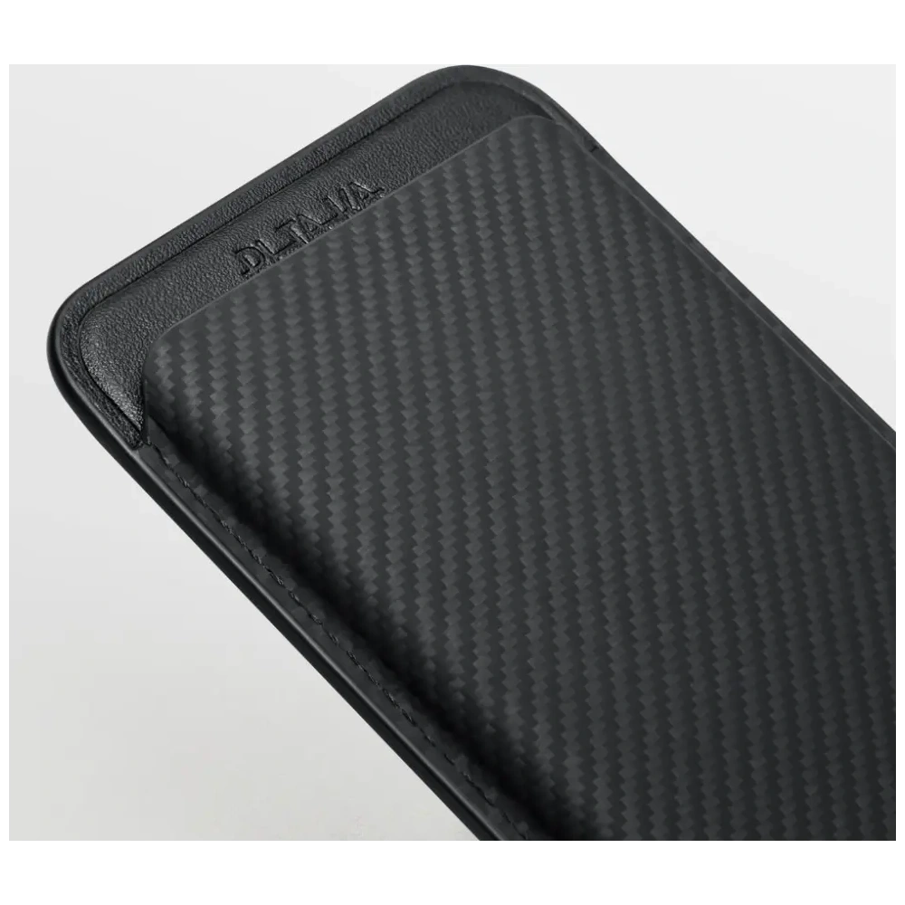 Portfel magnetyczny PITAKA Woven Wallet MagSafe czarno szary