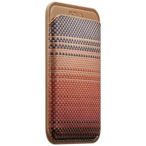 Portfel magnetyczny PITAKA Woven Wallet MagSafe sunset