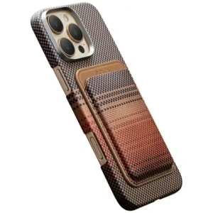 Portfel magnetyczny PITAKA Woven Wallet MagSafe sunset