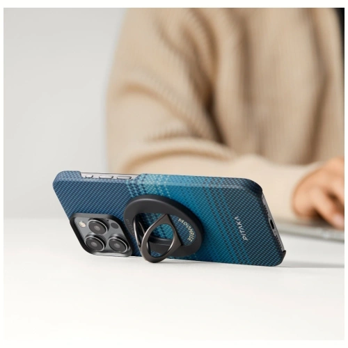 Uchwyt magnetyczny na palec PITAKA MagEZ Grip 3 MagSafe z funkcją podstawki moonrise