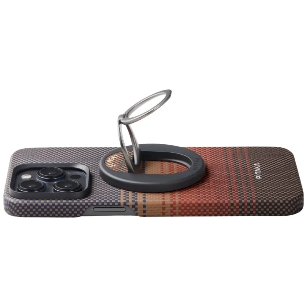 Uchwyt magnetyczny na palec PITAKA MagEZ Grip 3 MagSafe z funkcją podstawki sunset