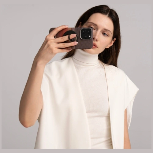 Uchwyt magnetyczny na palec PITAKA MagEZ Grip 3 MagSafe z funkcją podstawki sunset