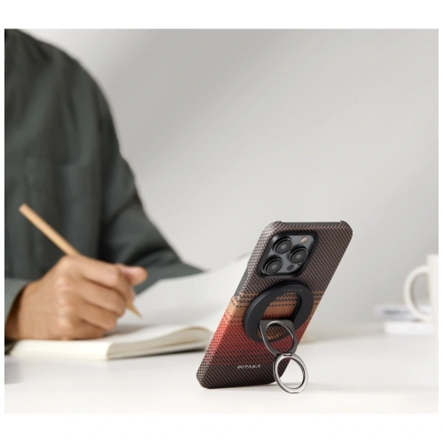 Uchwyt magnetyczny na palec PITAKA MagEZ Grip 3 MagSafe z funkcją podstawki sunset