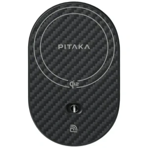 Uchwyt samochodowy z ładowarką bezprzewodową PITAKA MagEZ Pro 2 Qi2 15W NFC MagSafe czarno szary