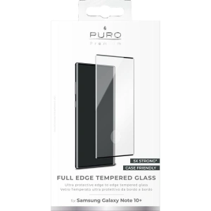 Hurtownia GSM - Szkło hartowane PURO Premium Full Edge Tempered Glass Case Friendly Samsung Galaxy Note 10+ Plus (czarna ramka) - PUR102BLK - {ean13} - Hurt