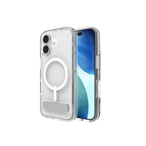 Etui ZAGG Crystal Palace Snap KS z podstawką do Apple iPhone 17 MagSafe (clear)