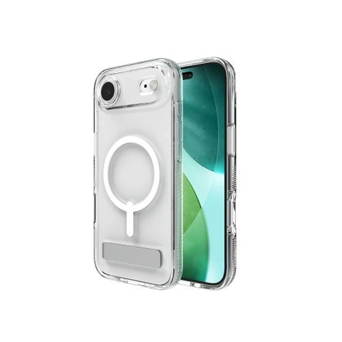 Etui ZAGG Crystal Palace Snap KS z podstawką do Apple iPhone Air MagSafe (clear)