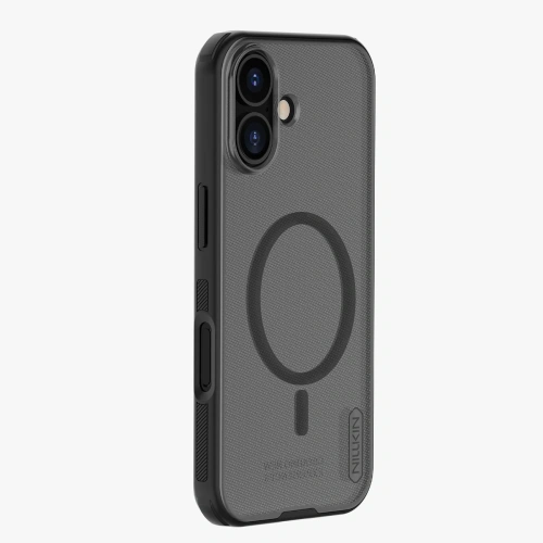 Etui Nillkin Super Frosted Shield Pro Magnetic MagSafe do Apple iPhone 17 półprzezroczyste-czarne