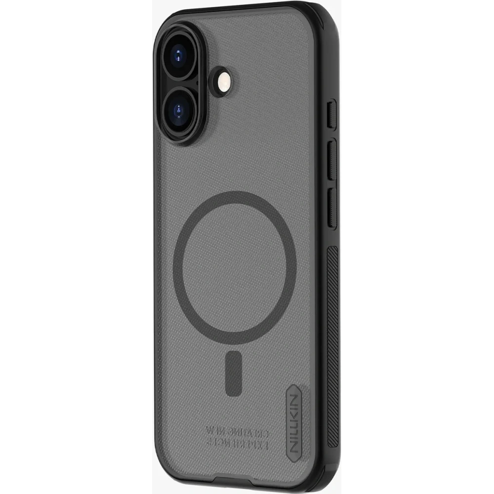 Etui Nillkin Super Frosted Shield Pro Magnetic MagSafe do Apple iPhone 17 półprzezroczyste-czarne