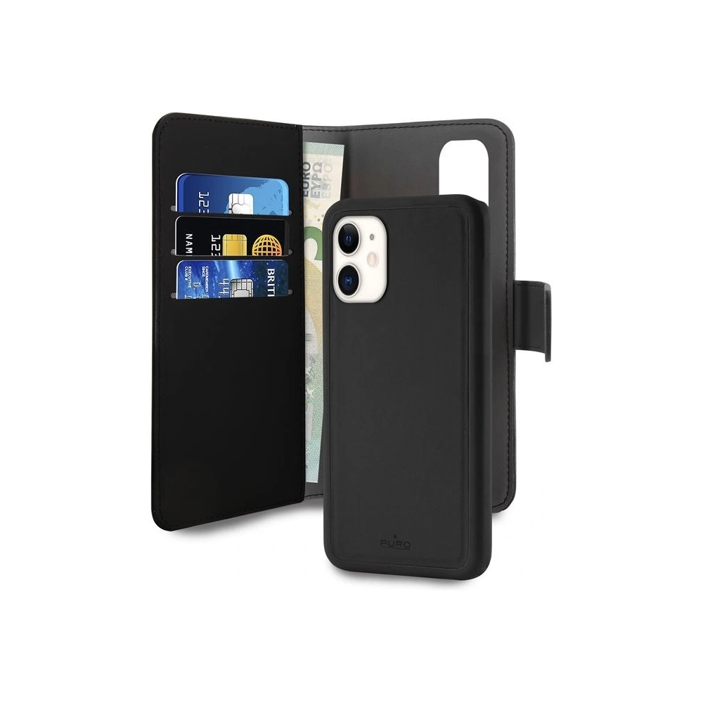 Hurtownia GSM - Etui PURO Wallet Detachable 2w1 Apple iPhone 11 (černá) - PUR107BLK - {ean13} - Hurt