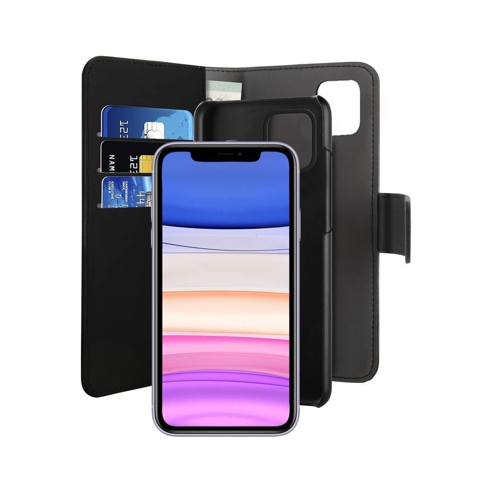 Hurtownia GSM - Etui PURO Wallet Detachable 2w1 Apple iPhone 11 (černá) - PUR107BLK - {ean13} - Hurt