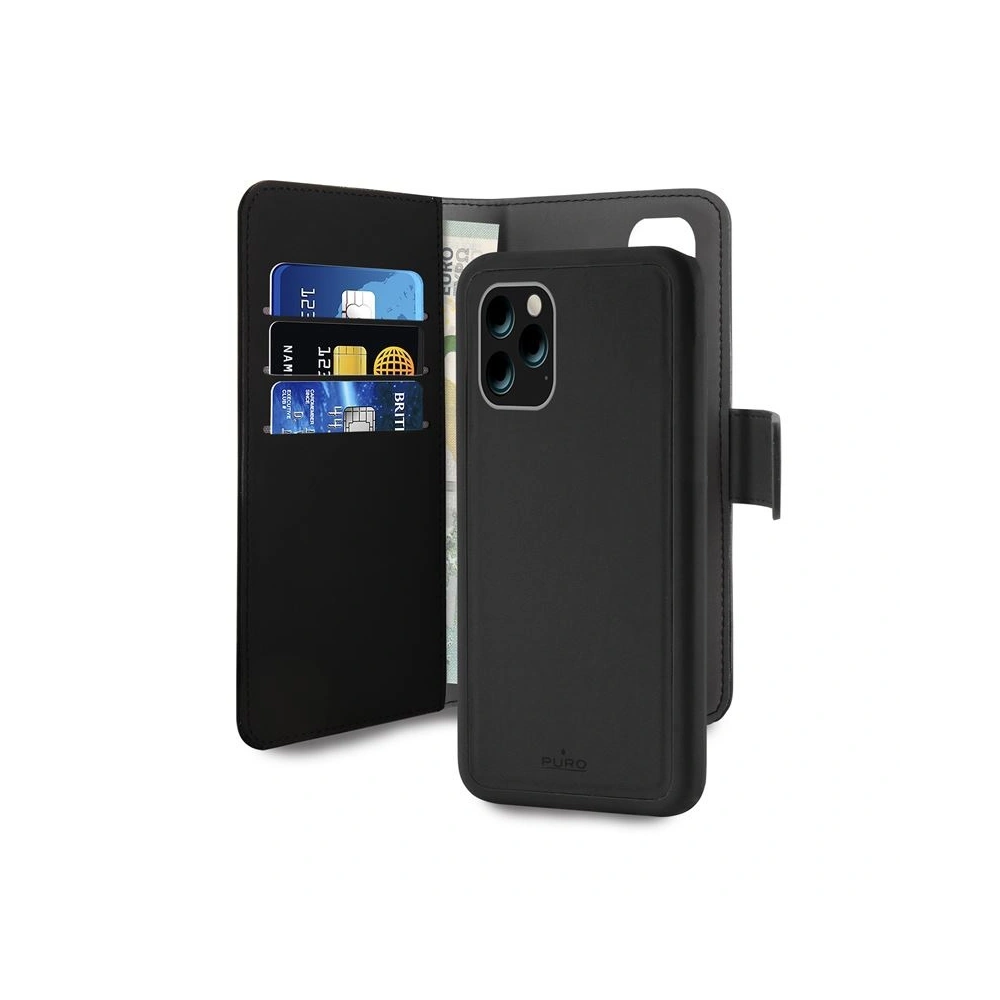 Hurtownia GSM - Etui PURO Wallet Detachable 2w1 Apple iPhone 11 Pro Max (černý) - PUR108BLK - {ean13} - Hurt