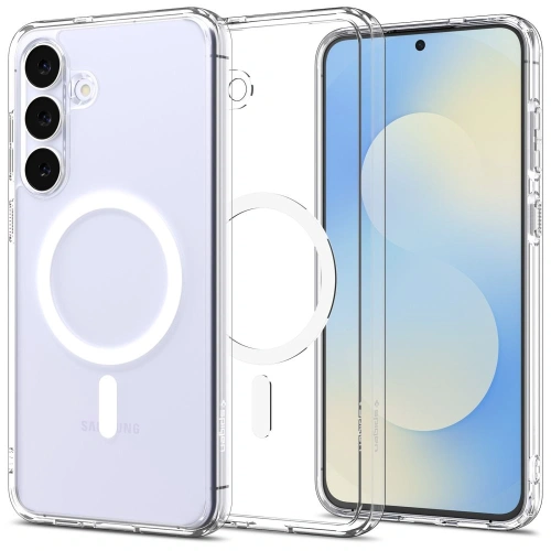 Etui Spigen Ultra Hybrid Mag MagSafe do Samsung Galaxy S25 FE Clear/white