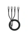 Kabel 3w1 Tech-Protect Ultraboost Dna 3in1 USB-A / Lightning, USB-C, Micro USB Cable 3a 120cm Iron Grey