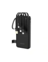 Powerbank Dudao K11 10000mAh z wbudowanymi kablami czarny