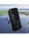 Powerbank Dudao K11 10000mAh z wbudowanymi kablami czarny