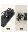 Powerbank Dudao K11 10000mAh z wbudowanymi kablami czarny