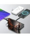 Powerbank Dudao K11 10000mAh z wbudowanymi kablami biały