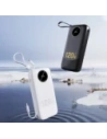 Powerbank Dudao K13Pro 20000mAh z wbudowanym kablem biały