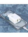 Ładowarka sieciowa Dudao A27 Max USB-A, USB-C 35W + kabel USB-C biała