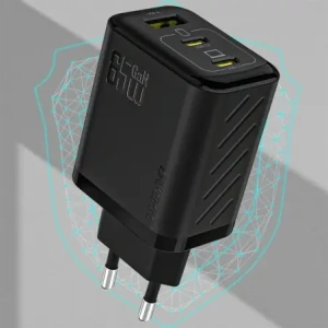 Ładowarka sieciowa Dudao A29C 65W GaN USB-A, 2xUSB-C + kabel USB-C czarna