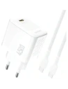 Ładowarka sieciowa Dudao A28C 45W GaN USB-C + kabel USB-C biała