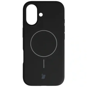 Silikonowe etui z pierścieniem magnetycznym Bizon Soft Case Magnetic do Apple iPhone 17 czarne