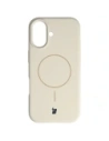 Silikonowe etui z pierścieniem magnetycznym Bizon Soft Case Magnetic do Apple iPhone 17 écru