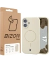 Silikonowe etui z pierścieniem magnetycznym Bizon Soft Case Magnetic do Apple iPhone 17 écru