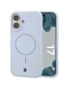 Silikonowe etui z pierścieniem magnetycznym Bizon Soft Case Magnetic do Apple iPhone 17 błękitne